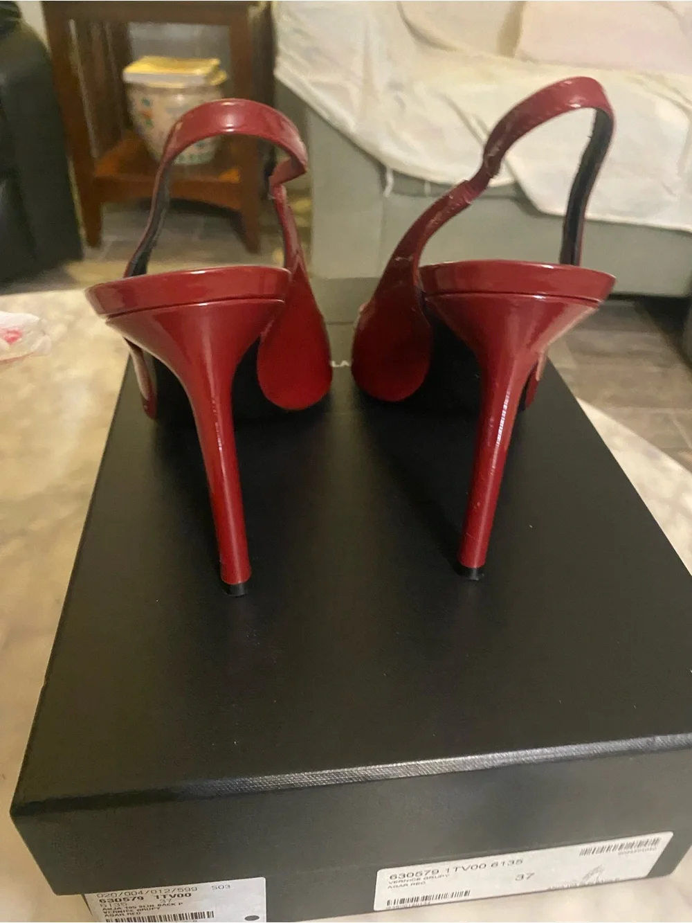 RED YSL HEEL- like new - Picture 8 of 16